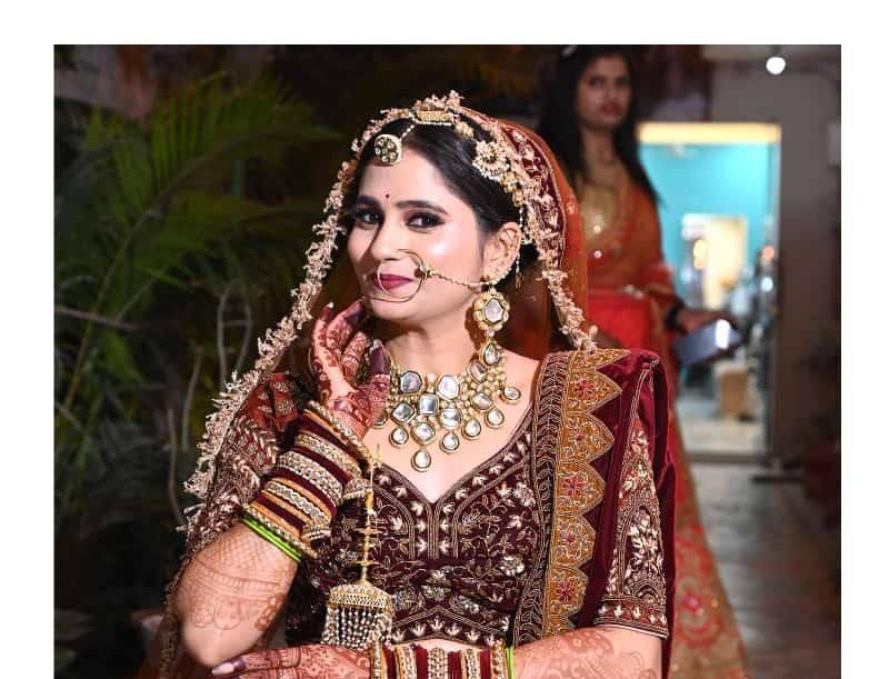 Bridal look by Seema Monalisa Salon