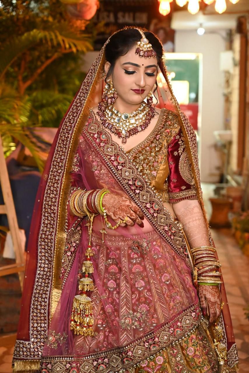 Outdoor bridal look created at Seema Monalisa Salon